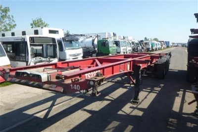 2007 Dennison Triaxle Sliding Skeletal Trailer - 16