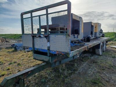 1993 Tandem Axle Drawbar Flat Trailer