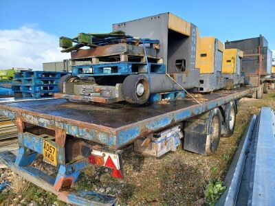 1993 Tandem Axle Drawbar Flat Trailer - 3