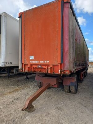 1989 Vanhool Triaxle Curtainside Trailer - 2