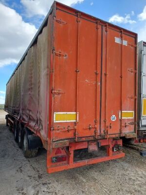 1989 Vanhool Triaxle Curtainside Trailer - 4