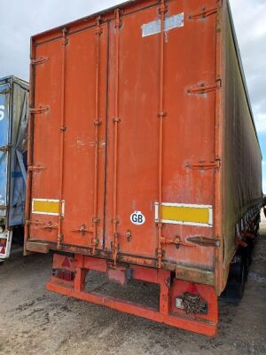 1989 Vanhool Triaxle Curtainside Trailer - 5