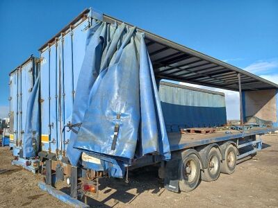 1995 Fruehauf Triaxle Curtainside Trailer - 3