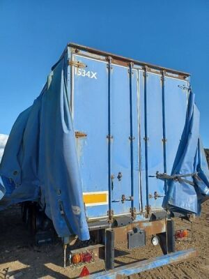 1995 Fruehauf Triaxle Curtainside Trailer - 4