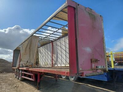 1988 Fruehauf Triaxle Curtainside Trailer - 2