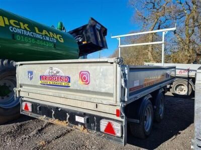 2020 Nugent Tandem Drawbar 3500kg Dropside Tipping Trailer - 4