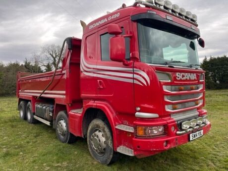 2014 Scania G490 Euro 6 8x4 Steel Body Tipper