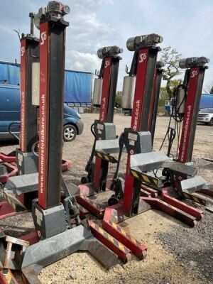  6 x 2010 Somerstotalkare RGE Mobile Column Lifts - 4