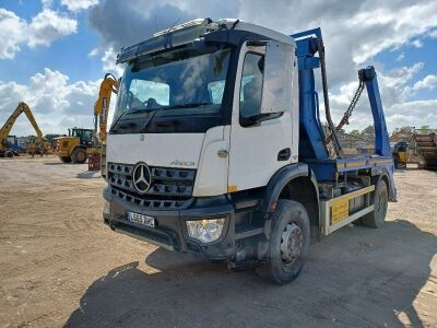 2015 Mercedes Arocs 1824 4x2 Telescopic Skip Loader