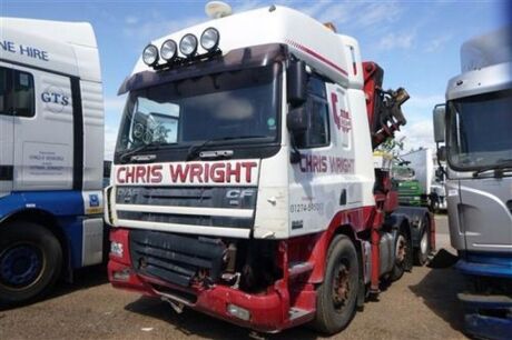 2006 DAF CF85 430 6x2 Midlift Crane Tractor Unit