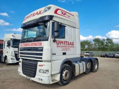 2012 DAF XF 105 460 Superspace 6x2 Midlift Tractor Unit