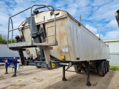 2006 Kelburg Triaxle Alloy Body Aggregate Tipping Trailer