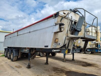 2006 Kelburg Triaxle Alloy Body Aggregate Tipping Trailer - 3