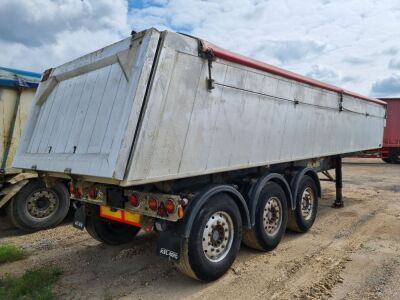 2006 Kelburg Triaxle Alloy Body Aggregate Tipping Trailer - 6