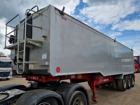 2012 Fruehauf 65yrd Alloy Body Triaxle Tipping Trailer