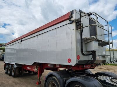 2012 Fruehauf 65yrd Alloy Body Triaxle Tipping Trailer - 4