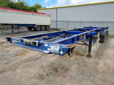 2011 SDC Sliding Triaxle Skeletal Trailer