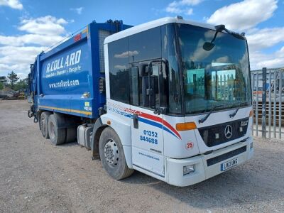 2013 Mercedes Econic Bluetec EEV 6x2 Rear Steer Refuse Wagon