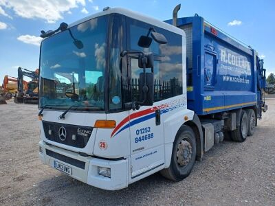 2013 Mercedes Econic Bluetec EEV 6x2 Rear Steer Refuse Wagon - 2