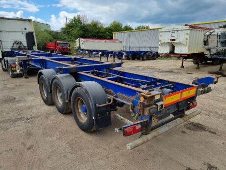 2011 SDC Sliding Triaxle Skeletal Trailer