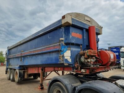 1988 Don Bur Triaxle Alloy Body Tipping Trailer