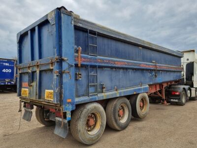 1988 Don Bur Triaxle Alloy Body Tipping Trailer - 4