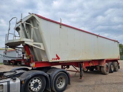 2008 Stas 68 yrd Triaxle Alloy Body Tipping Trailer - 3