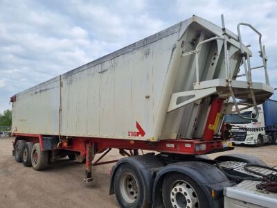 2008 Stas 68 yrd Triaxle Alloy Body Tipping Trailer - 4