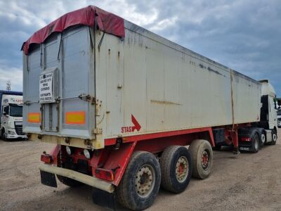 2008 Stas 68 yrd Triaxle Alloy Body Tipping Trailer - 6