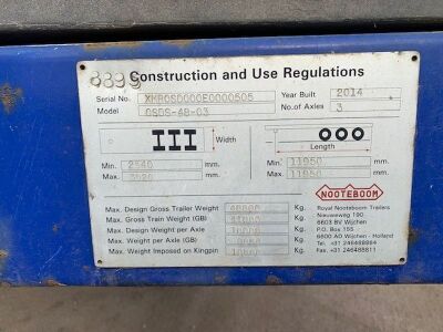 2014 Nooteboom OSDS-48-03 Triaxle Stepframe Low Loader - 18