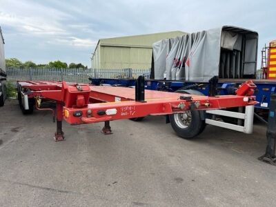 2002 Nooteboom FT4303V Triaxle Sliding Bogie Skeletal Trailer