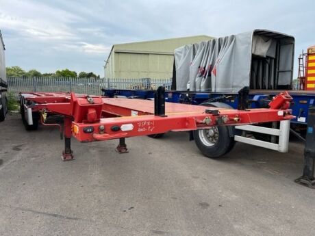 2002 Nooteboom FT4303V Triaxle Sliding Bogie Skeletal Trailer