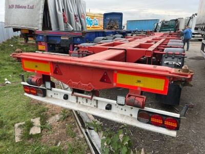 2002 Nooteboom FT4303V Triaxle Sliding Bogie Skeletal Trailer - 4