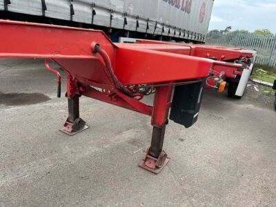 2002 Nooteboom FT4303V Triaxle Sliding Bogie Skeletal Trailer - 5