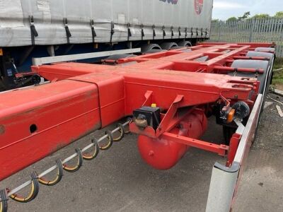 2002 Nooteboom FT4303V Triaxle Sliding Bogie Skeletal Trailer - 7