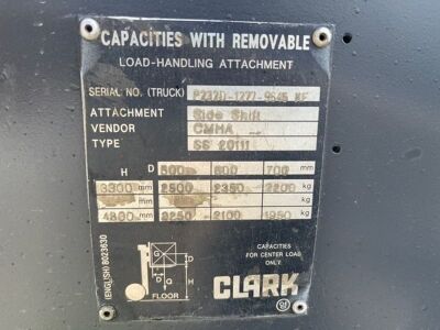 2007 Clark C25D 2.5 tonne Diesel Forklift - 15