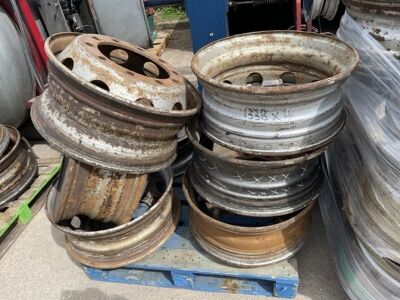 Approx 32 Steel Wheel Rims  - 4