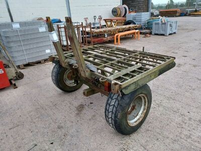 Ex Military Single Axle Drawbar Hydraulic Platform Trailer - 4