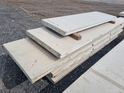 6 x Concrete Reinforced Panels - 8