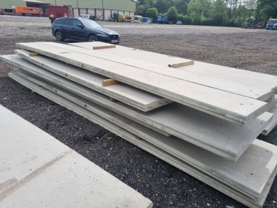 7 x Concrete Reinforced Panels - 7