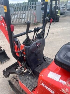 2018 Kubota K008-3 Mini Digger - 12