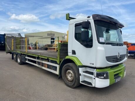 2007 Renault Premium 370 6x2 Rear Lift Beavertail Plant Rigid