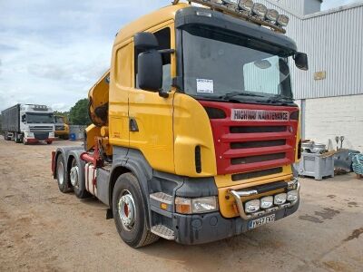 2007 Scania R480 6x2 Midlift Hiab Tractor Unit