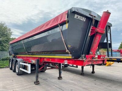 2013 Kelberg Triaxle Bath Tub Aggregate Tipping Trailer