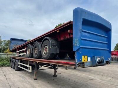 2000 Pacton TXD339 Triaxle Flat Coilwell Trailer