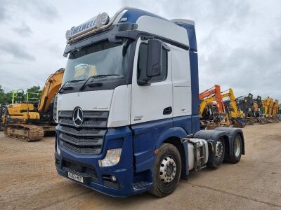 2013 Mercedes Actros 2551 6x2 Midlift Tractor Unit