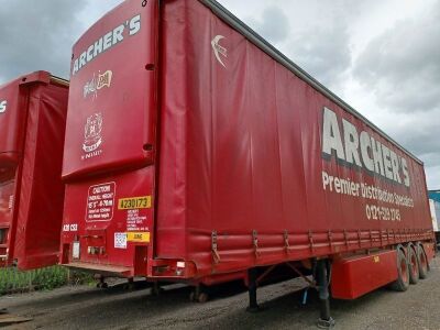 1996 M+G Triaxle Curtainside Trailer