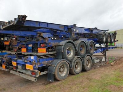 2004 Dennison Triaxle Sliding Skeletal Trailer - 3