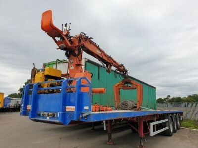 2007 Montracon Triaxle Brick Crane Trailer