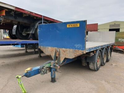 2008 Abel Triaxle Drawbar Flat Trailer